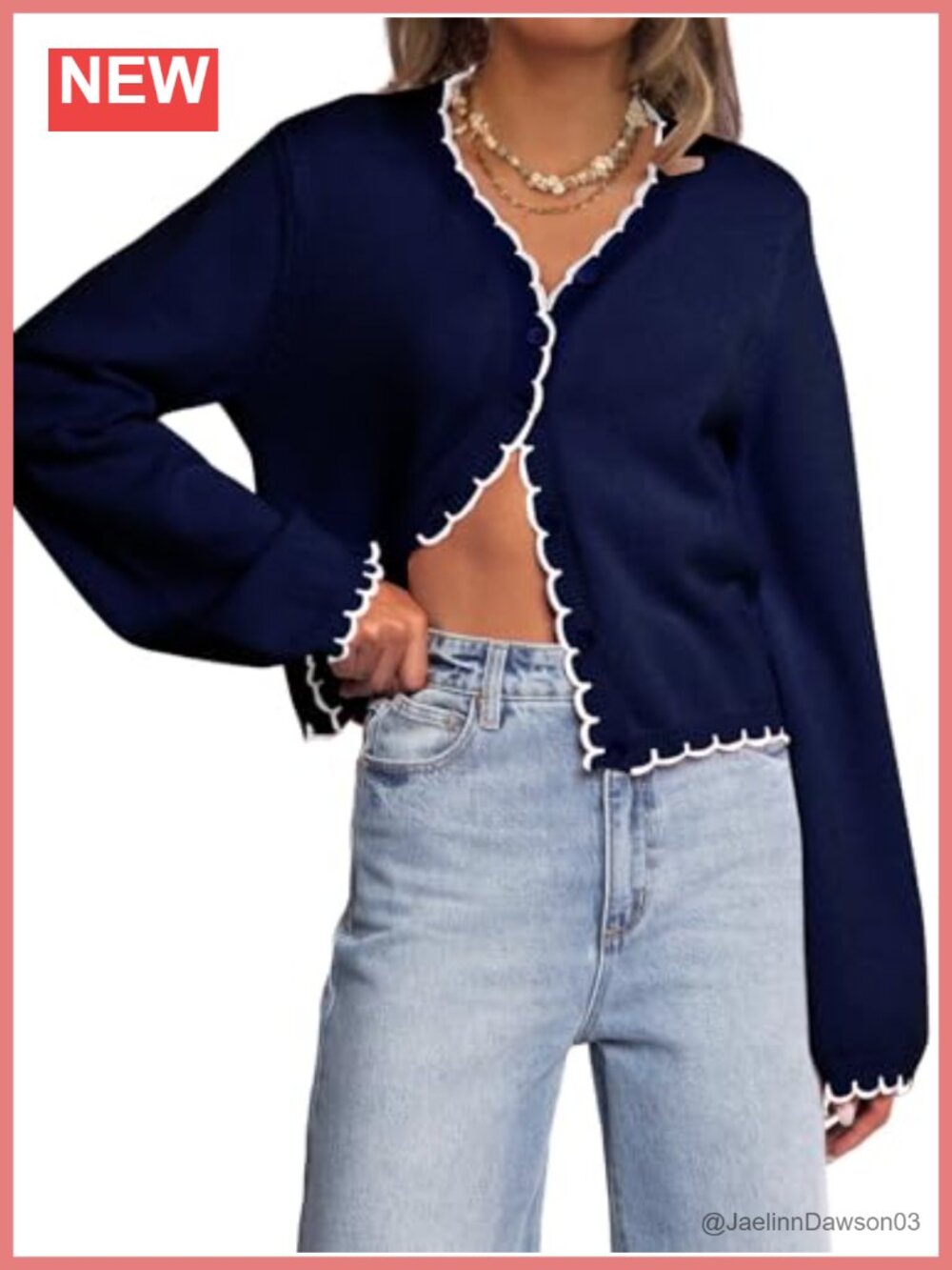 Women's Long Sleeve Open Front Cropped Cardigan Sweater Knit Jacket